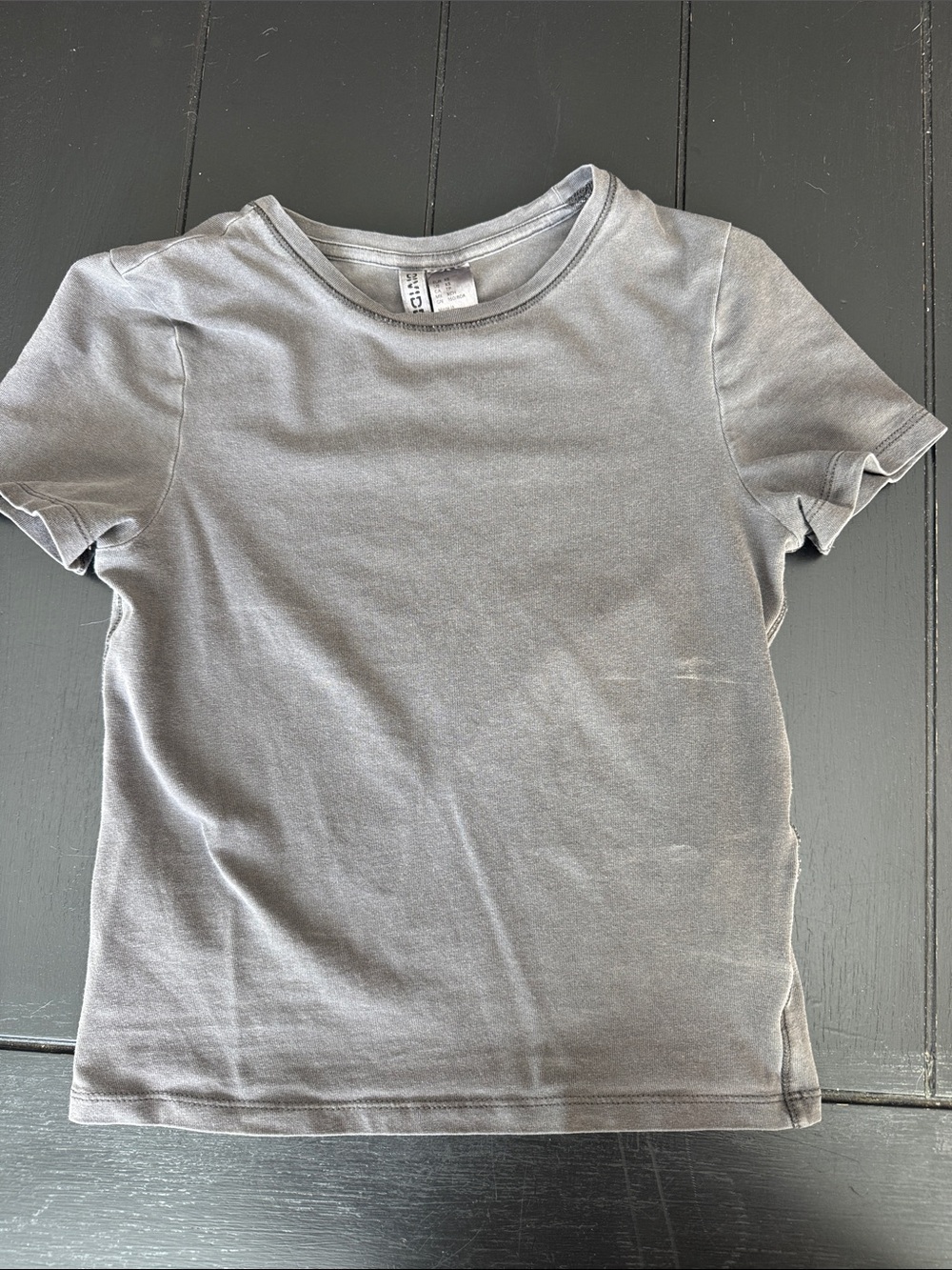 H&M Women's Crop Tee - Gray
